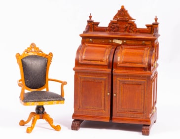 Wooton Desk with Leather Chair by Bespaq
