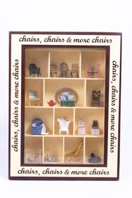 Half Scale and 1/4" Scale Chairs in a Picture Frame