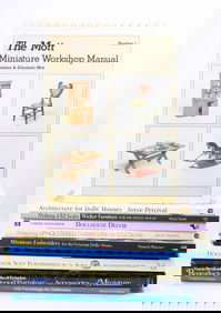 Instructional Books Set of 10 with Wicker, Embroidery, Furniture Making, Architecture & More