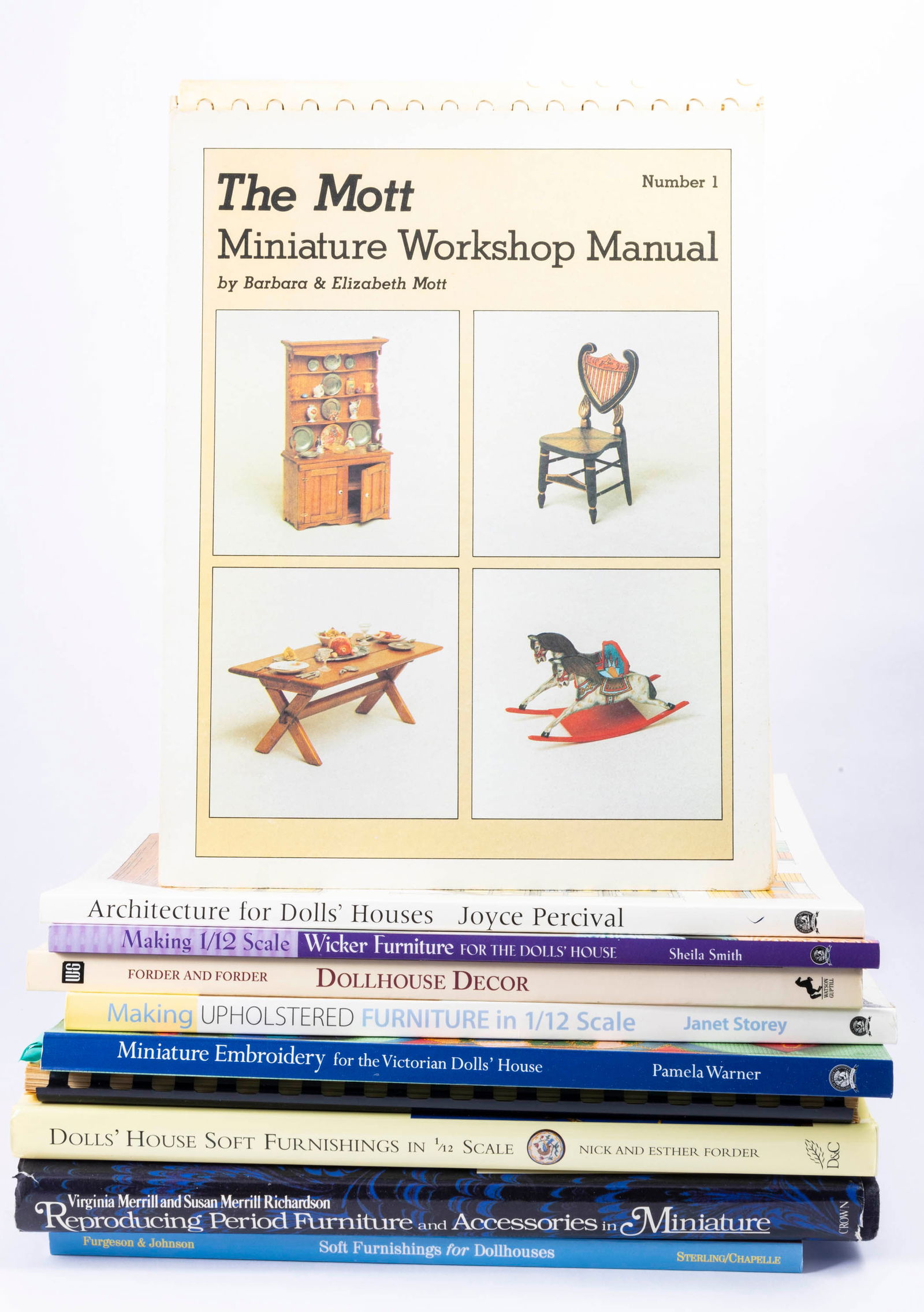 Instructional Books Set of 10 with Wicker, Embroidery, Furniture Making, Architecture & More (1 of 11)