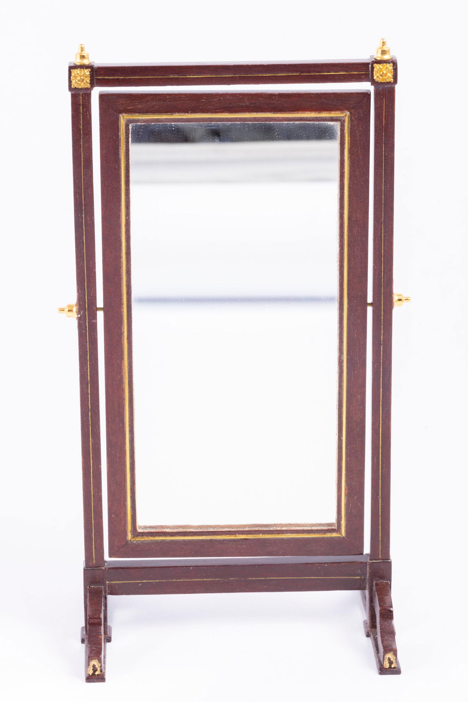 Herbillion Standing Dressing Wooden Mirror (1 of 3)