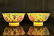 A pair of yellow-ground enamelld 'flower' bowls - 2