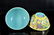 A pair of yellow-ground enamelld 'flower' bowls - 5