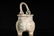 An unusual white jade tripod censer - 4