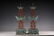 A pair of cloisonne candlesticks