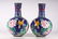 An Exceptional and Rare Pair of Cloisonne 'Flower and