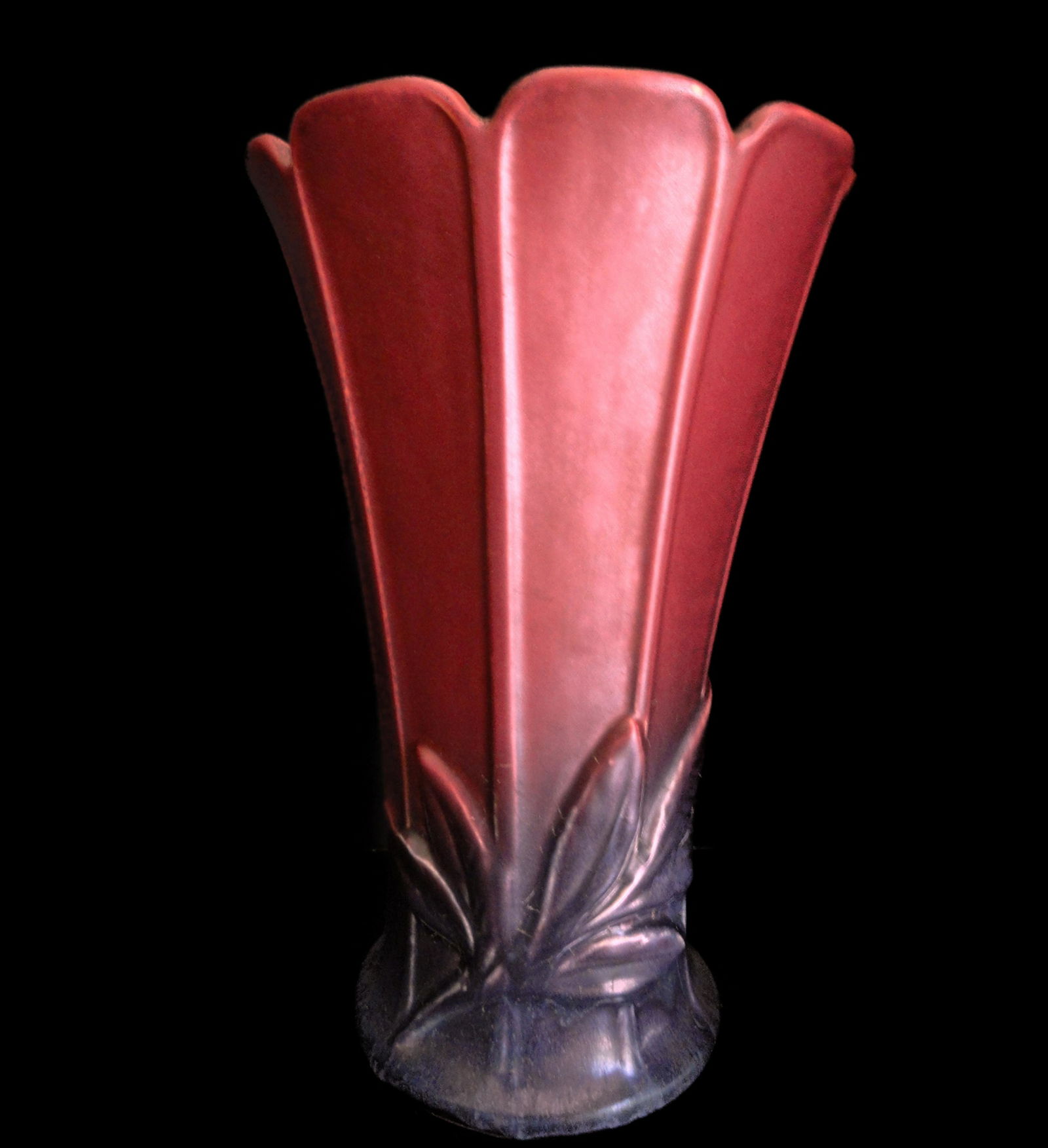 Weller Pottery Loru Vase Mulberry Glaze c.1933 RARE (1 of 8)