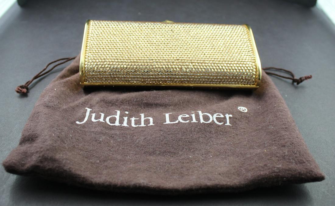 Judith Leiber Gold Metal Clutch. (1 of 5)