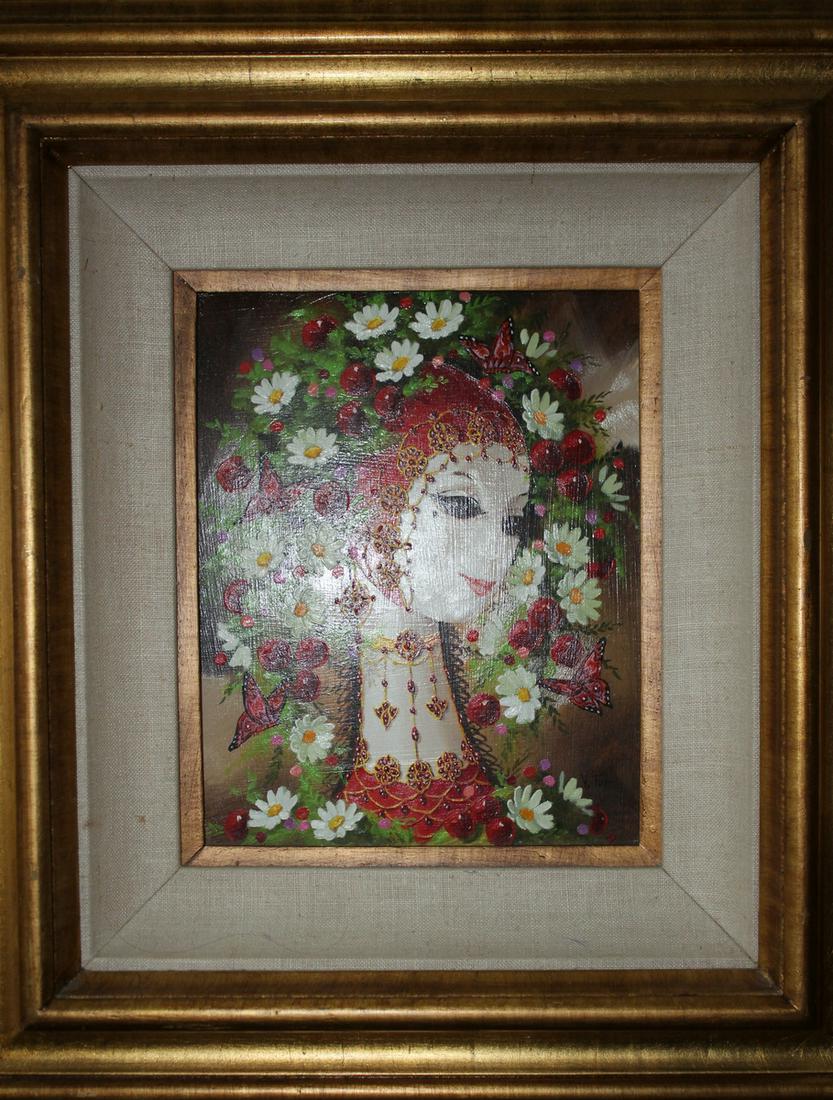 Original Vic Tor Oil On Board Painting. (1 of 3)