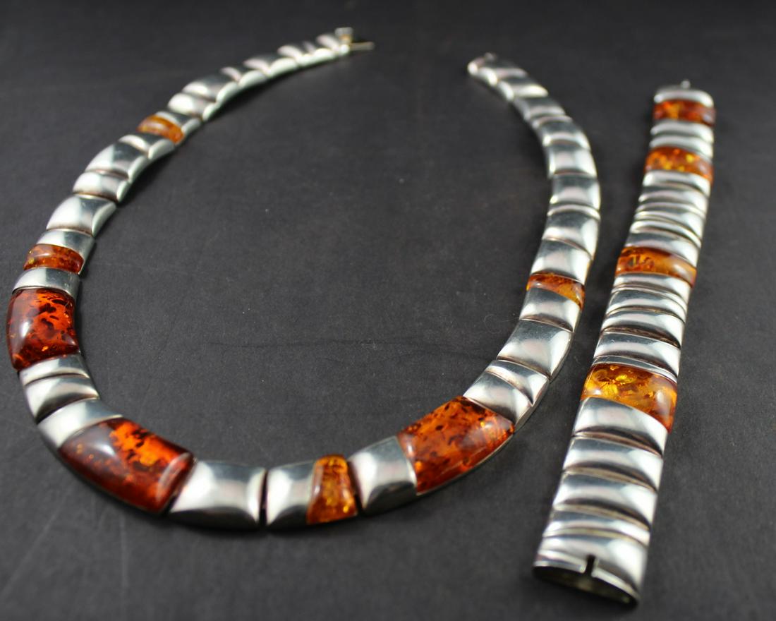 Lapponia Sterling+Amber Set (1 of 4)