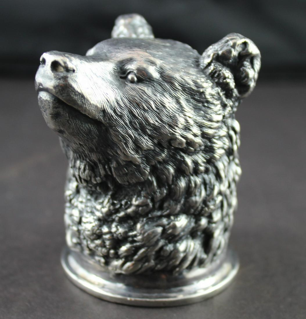 Rare Sterling Silver Bear Shot Glass (1 of 4)