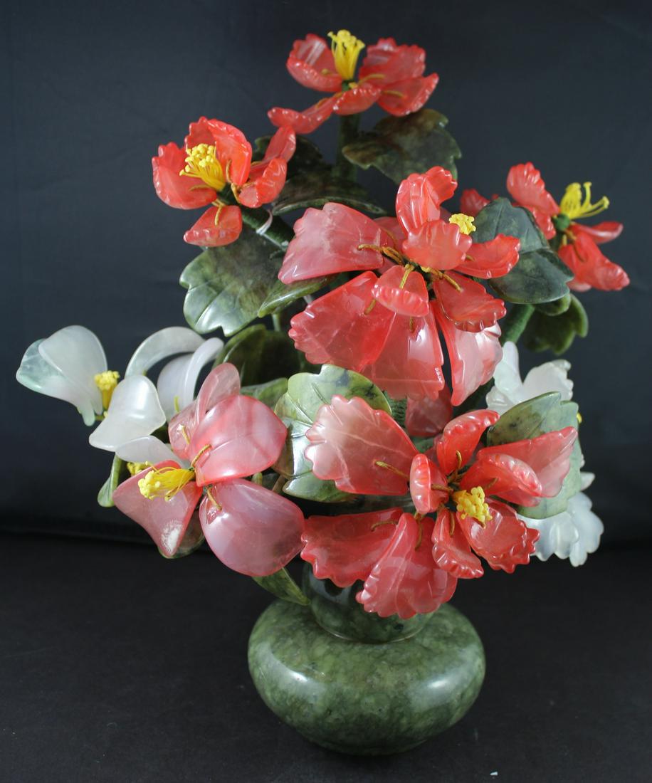 Chinese Hardstone Flower Tree (1 of 3)