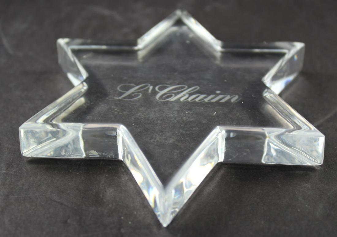 Judaica Crystal Star Of David (1 of 3)