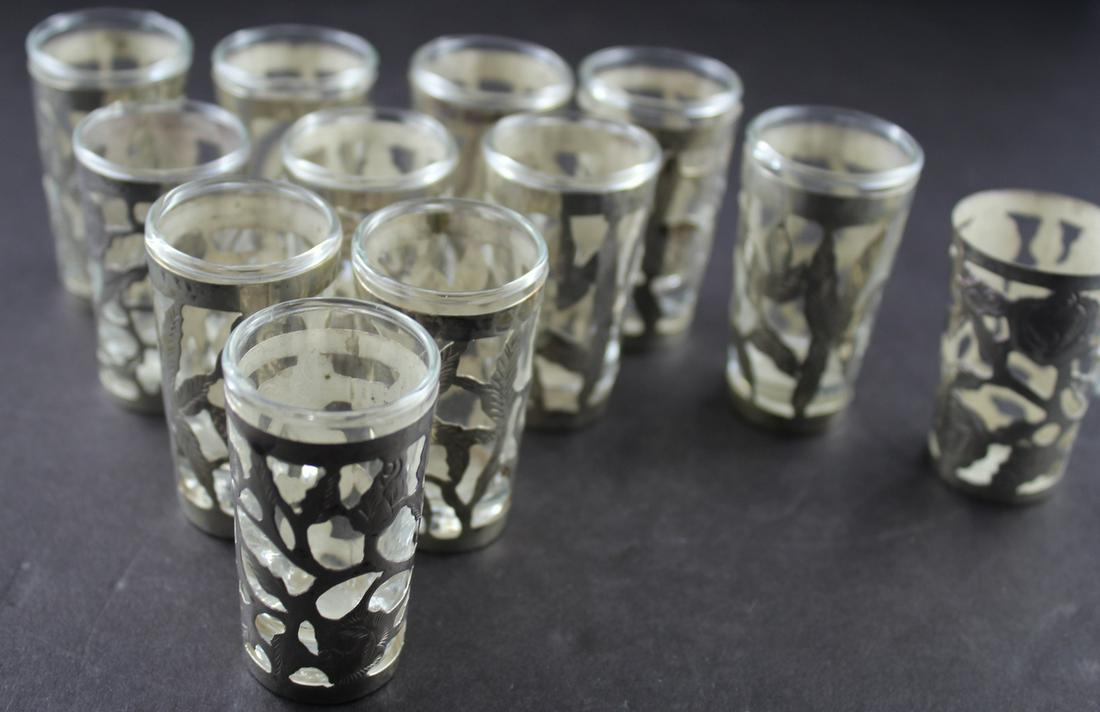 Vintage Mexico Sterling Shot Glassess (1 of 3)