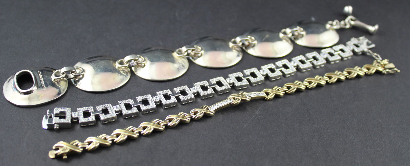 (3) Fabulous Sterling Silver Bracelets (1 of 3)
