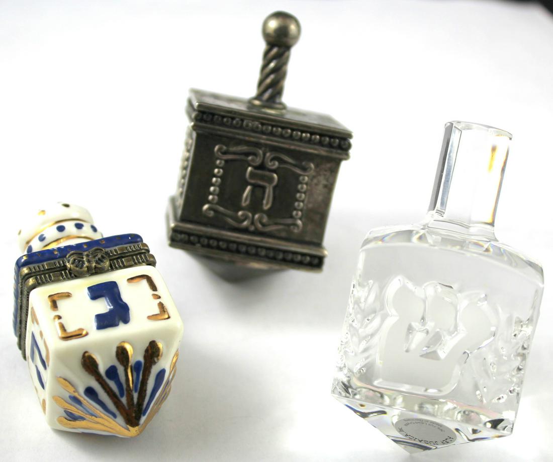 Collection of Judaica Dreidels (3) (1 of 6)