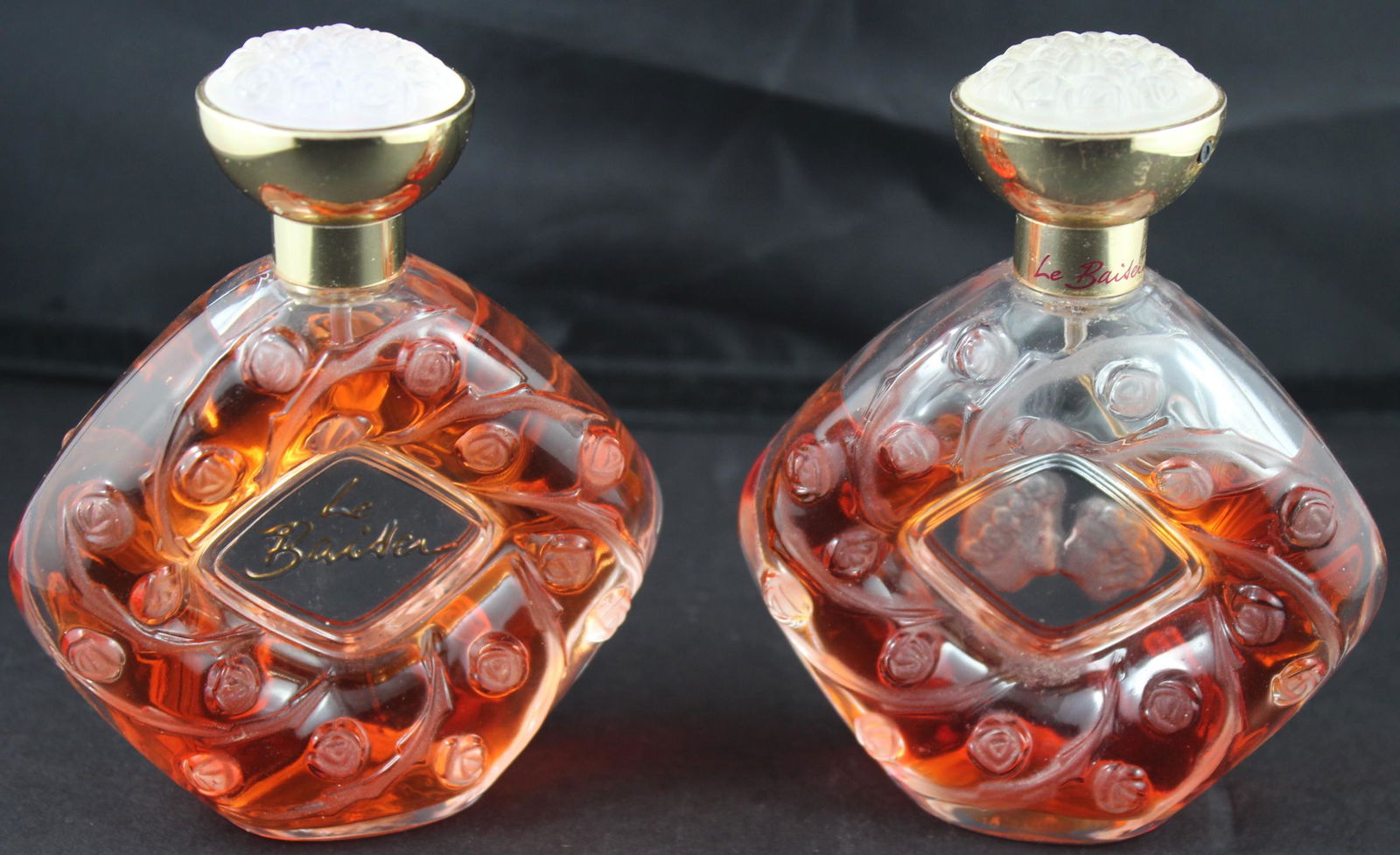 (2) Lalique Le Baiser Perfume Bottles (1 of 3)