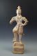 A Pottery Figure Of A Warrior Standing On A Man, Tang