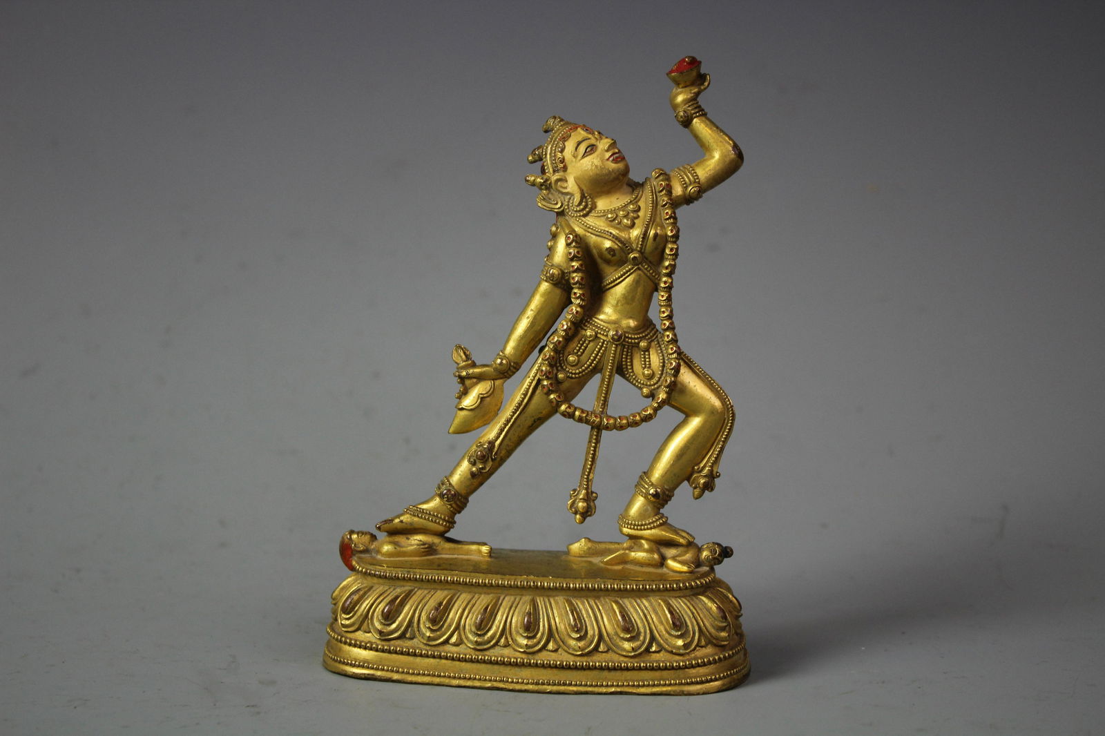 A Gilt Bronze Figure of Tibetan Buddha (1 of 5)