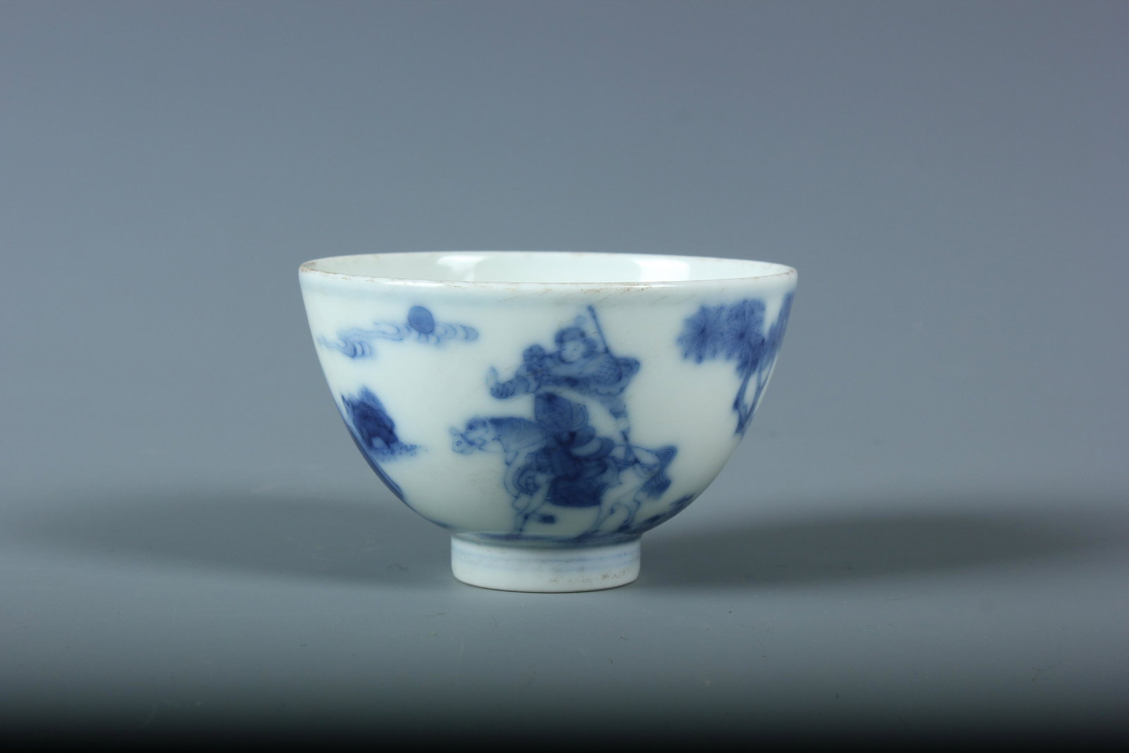 A Blue and White Bowl, Qianlong Period Qing Dynasty: A Blue and White Bowl, Qianlong Period Qing Dynasty