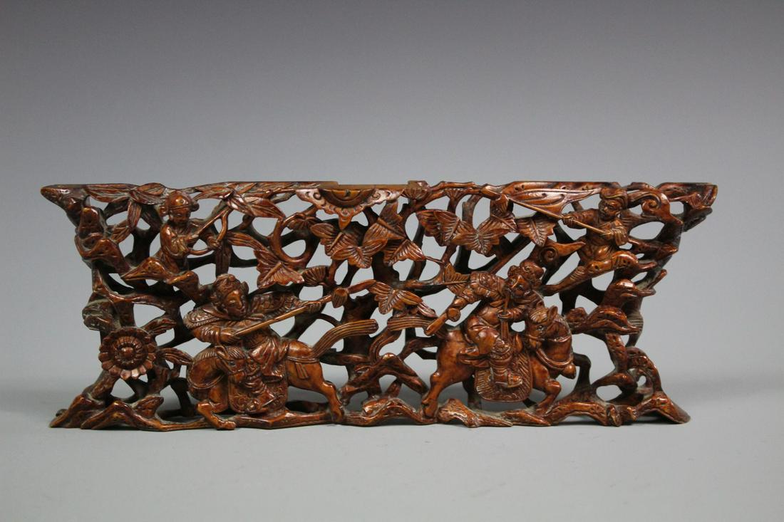 A Huangyang Wood Carving Window Grilles, Qing Dynasty: *This is with reserve auction. All property is sold "AS IS". Neither Mei Auctions, nor the seller makes any warranty or representation with respect to the property, and they shall not be responsible f