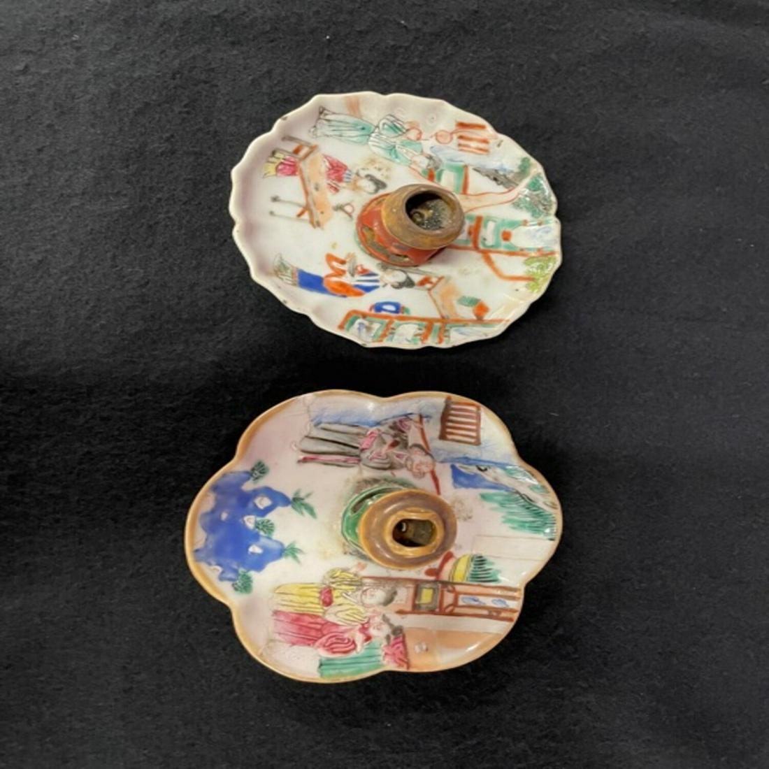 2 Pieces porcelain oil lamps (1 of 4)