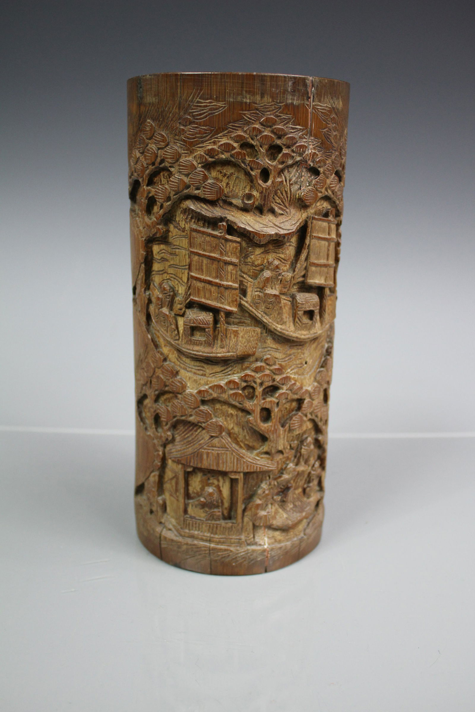 A Carved Bamboo Hat Stand, Qing Dynasty Oct 09, 2021 Mei Auctions in TX