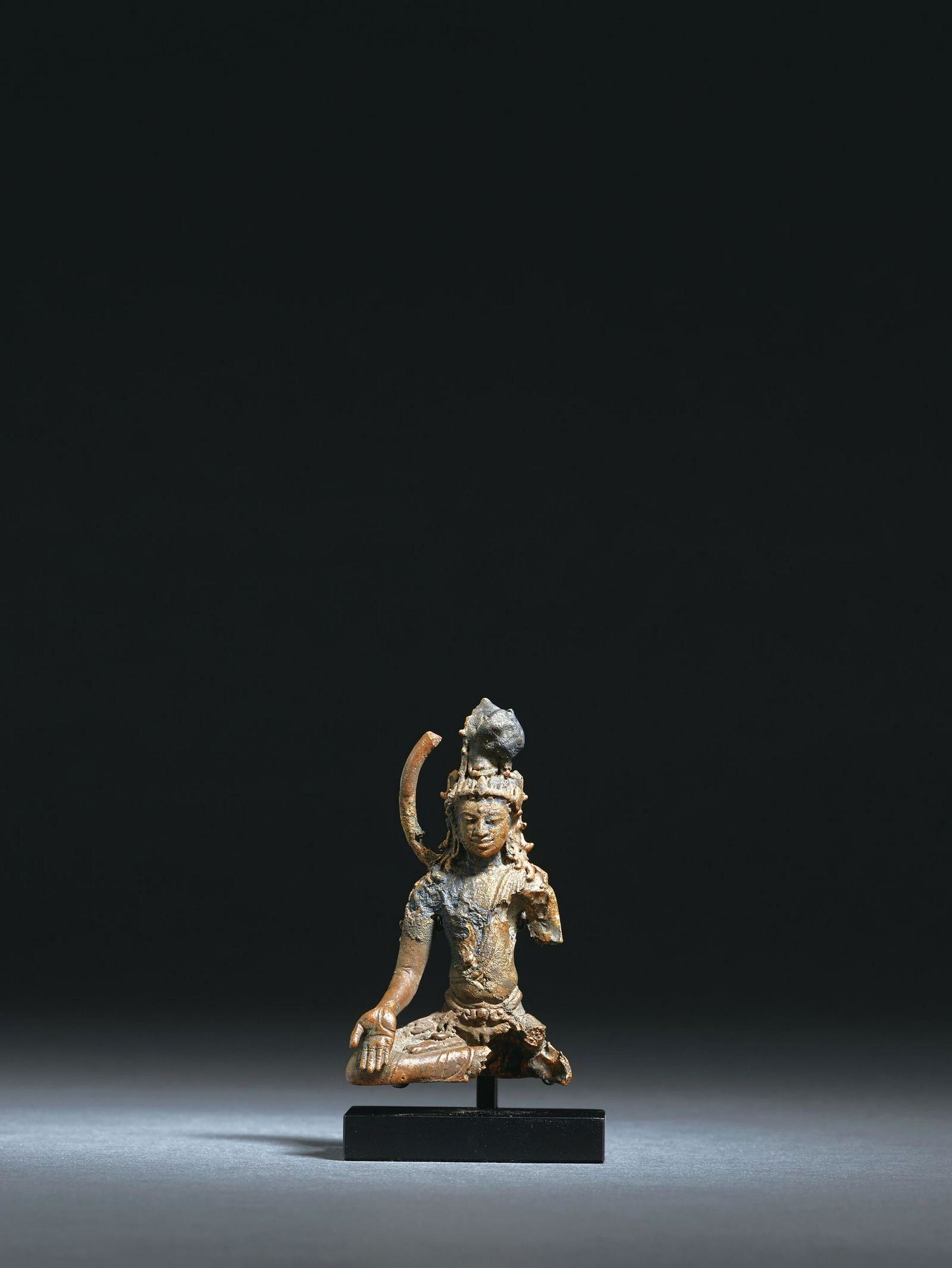 A COPPER-ALLOY FIGURE OF BODDHISATTVA, SRIVIJAYA (1 of 1)