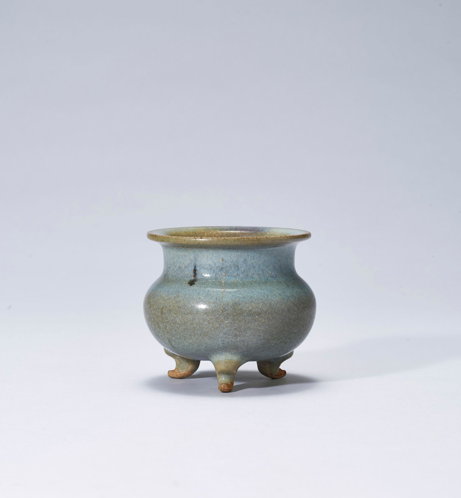 A 'JUN' BLUE-GLAZED TRIPOD CENSER (1 of 1)