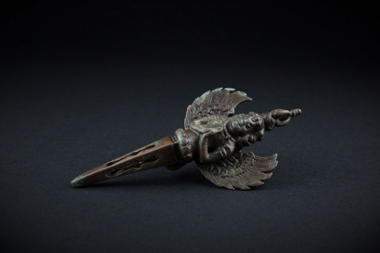 A DAHLI BRONZE 'GARUDA' VAJRA (1 of 4)