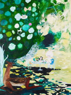 BIRTHDAY PARTY(2008): 長井朋子 (b.1982) BIRTHDAY PARTY(2008) TOMOKO NAGAI(b.1982) 尺寸：130.5 x 97.5 cm 來源：購於『小山登 