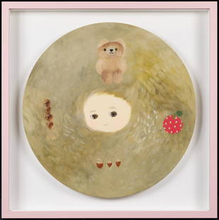 THE DEDICATION,TOMOKO NAGAI(b.1982): TOMOKO NAGAI(b.1982) 長井朋子 (b.1982).2019お供え(奉獻)_2019 尺寸:50.3 cm Diameter 參閱：1.長井朋&