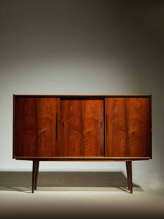 Danish Maker Rosewood Sideboard: Danish Maker Danish Maker Rosewood Sideboard 尺寸:W:160 D:43 H:115 cm。 材質:玫瑰木