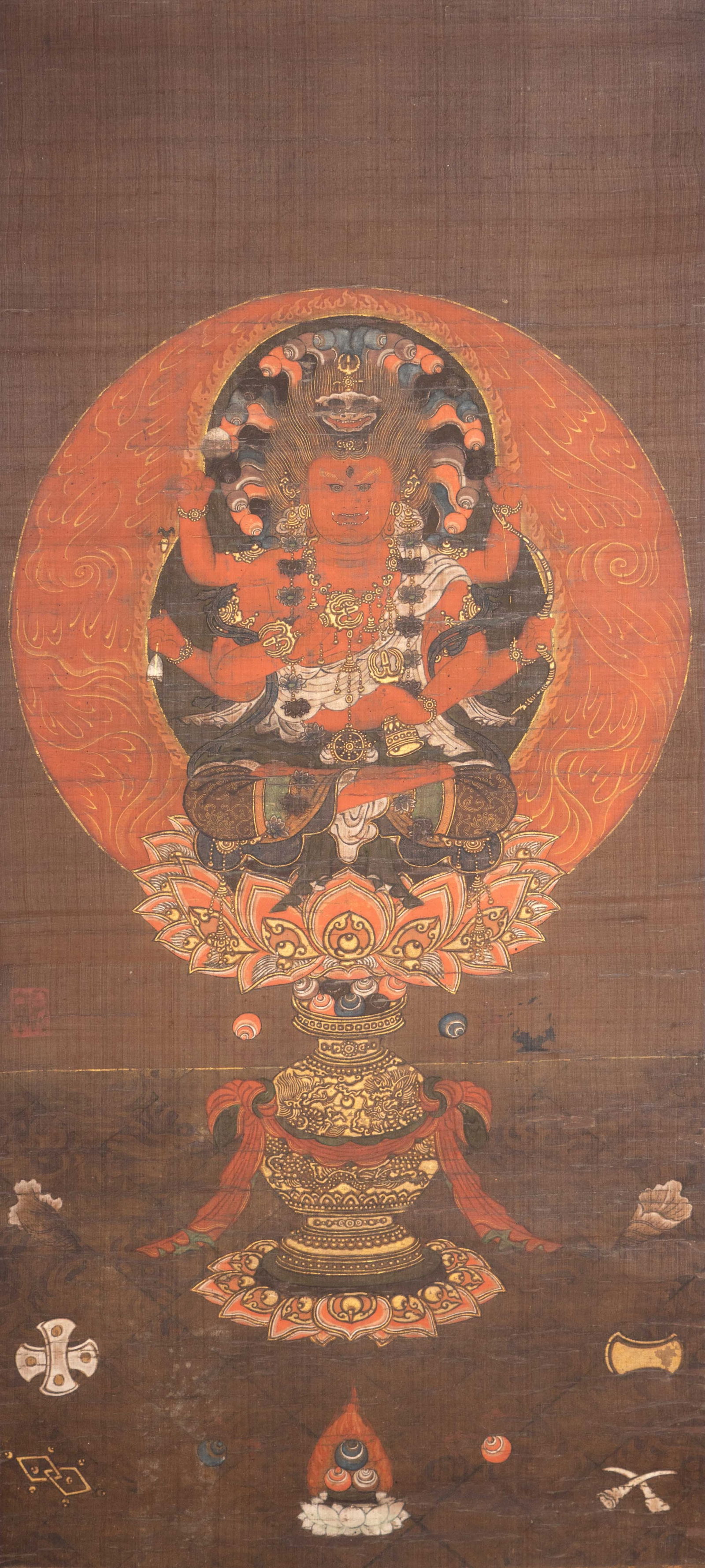 A PAINTING OF THE WISDOM KING AIZEN (1 of 1)