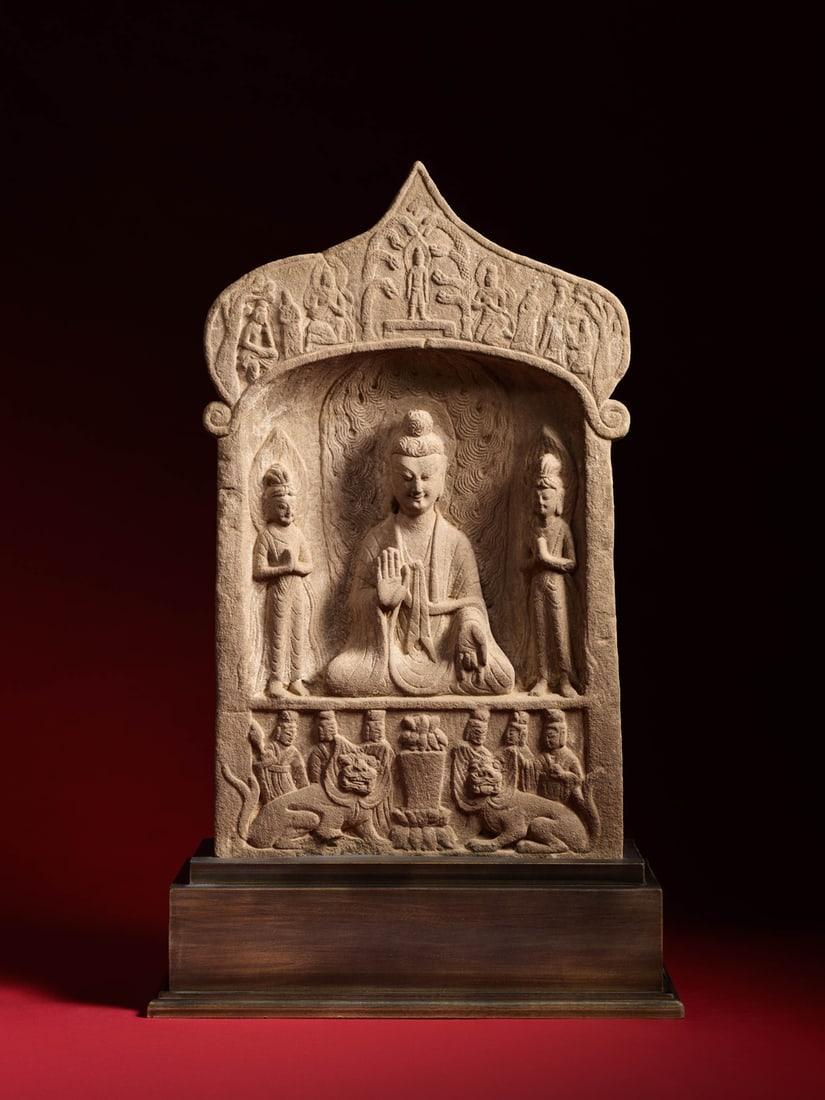 A SANDSTONE STELE (1 of 1)