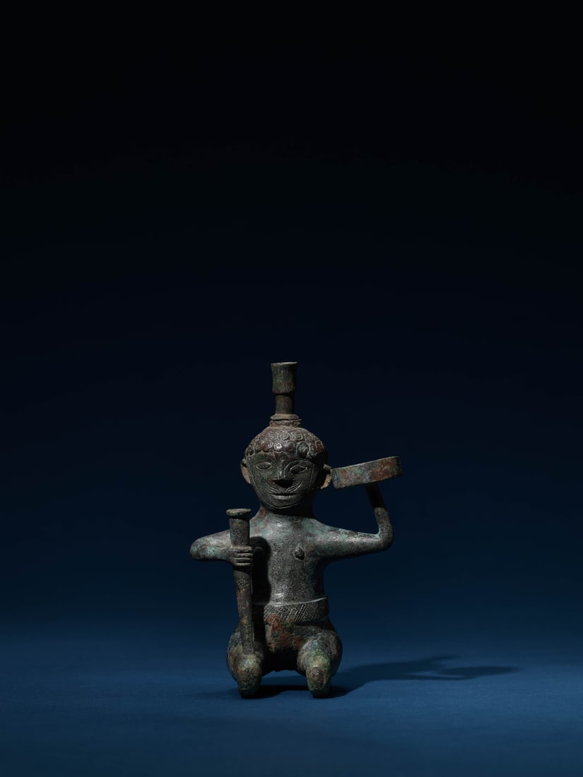 A BRONZE 'FIGURAL' LAMP (1 of 1)