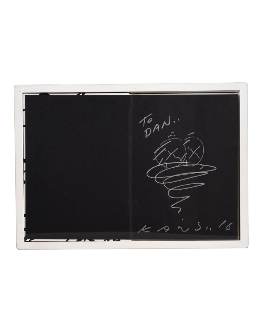 KAWS??Man's Best Friend Hardcover Book 2016, With Signature and Drawing by the artist (1 of 2)