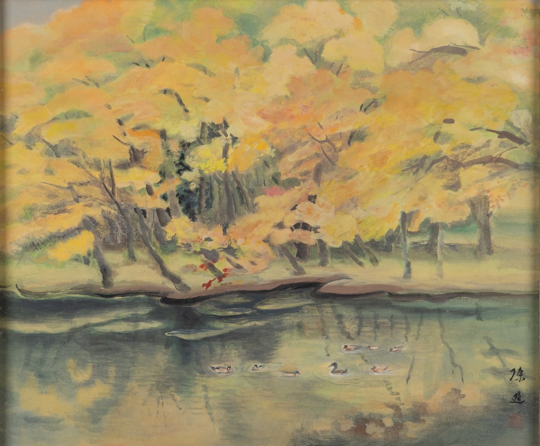 AN AUTUMN POND SCENE (1 of 1)