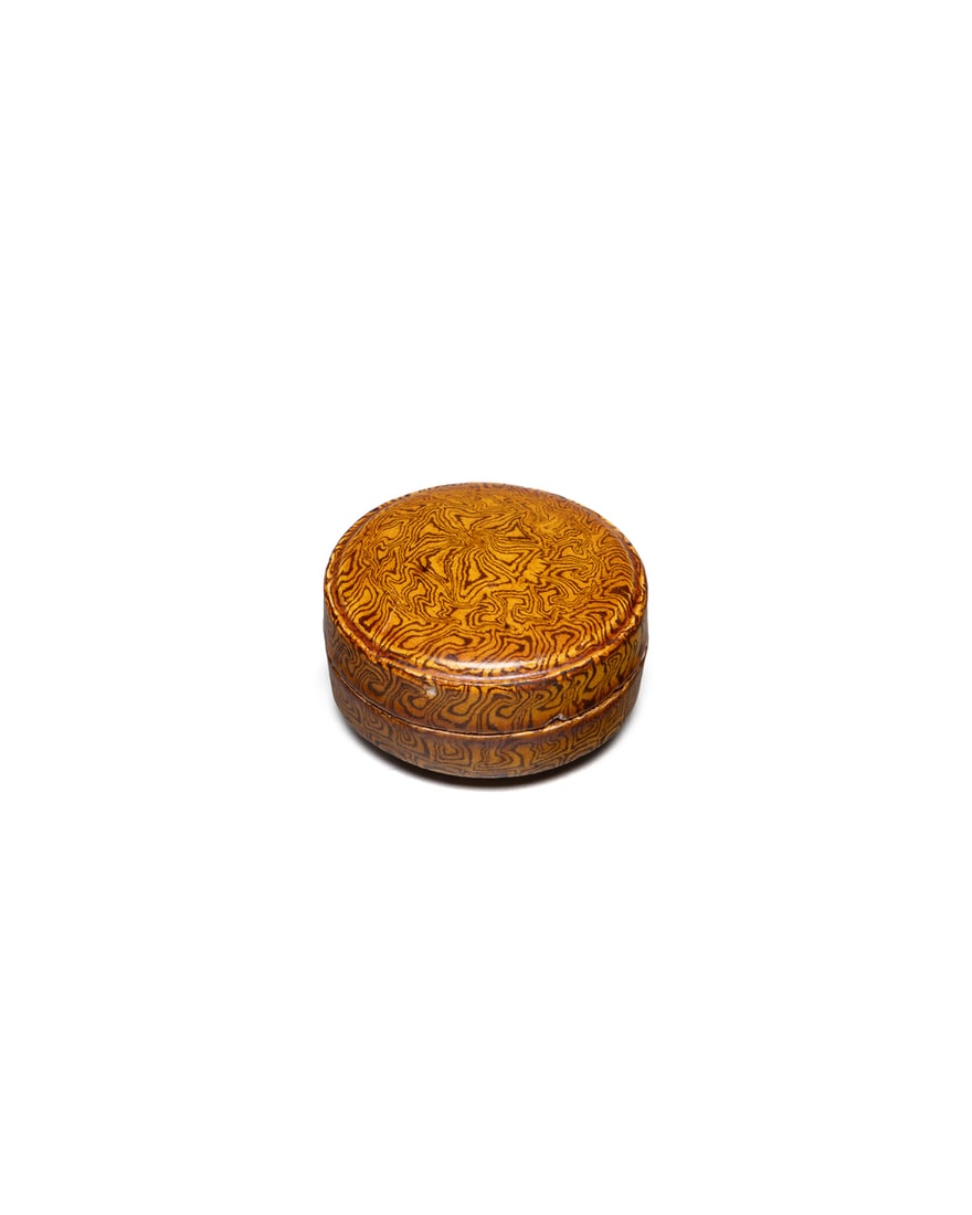 A MARBLE-GLAZED BOX (1 of 2)