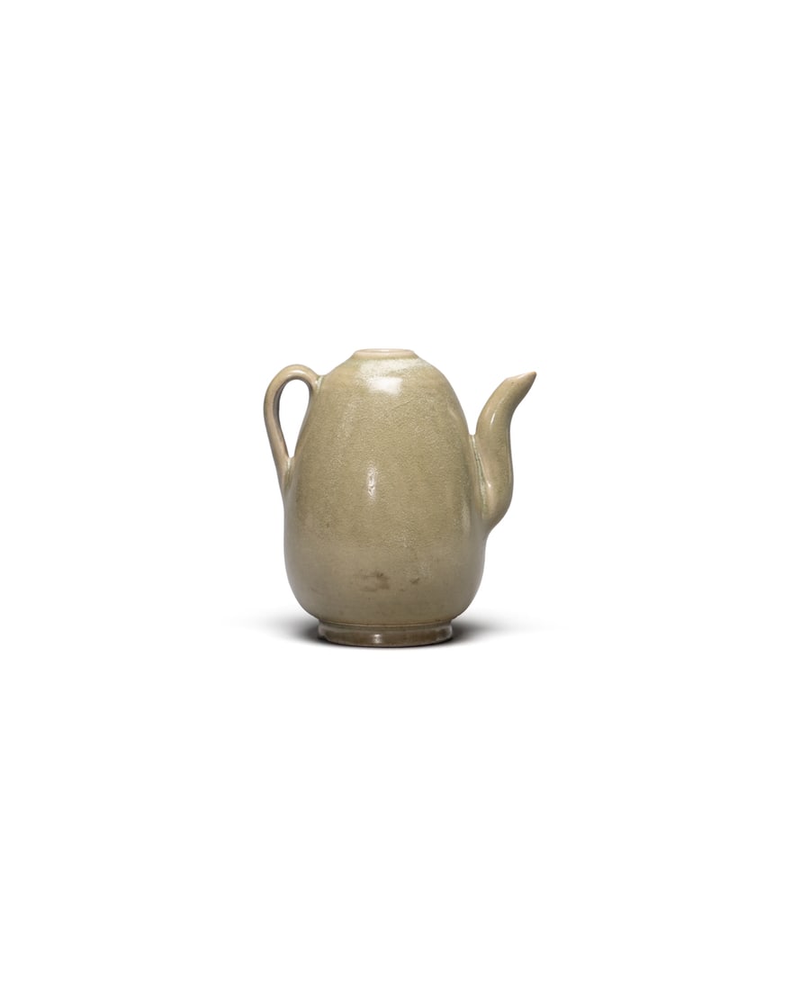 A SMALL CELADON-GLAZED VASE (1 of 2)