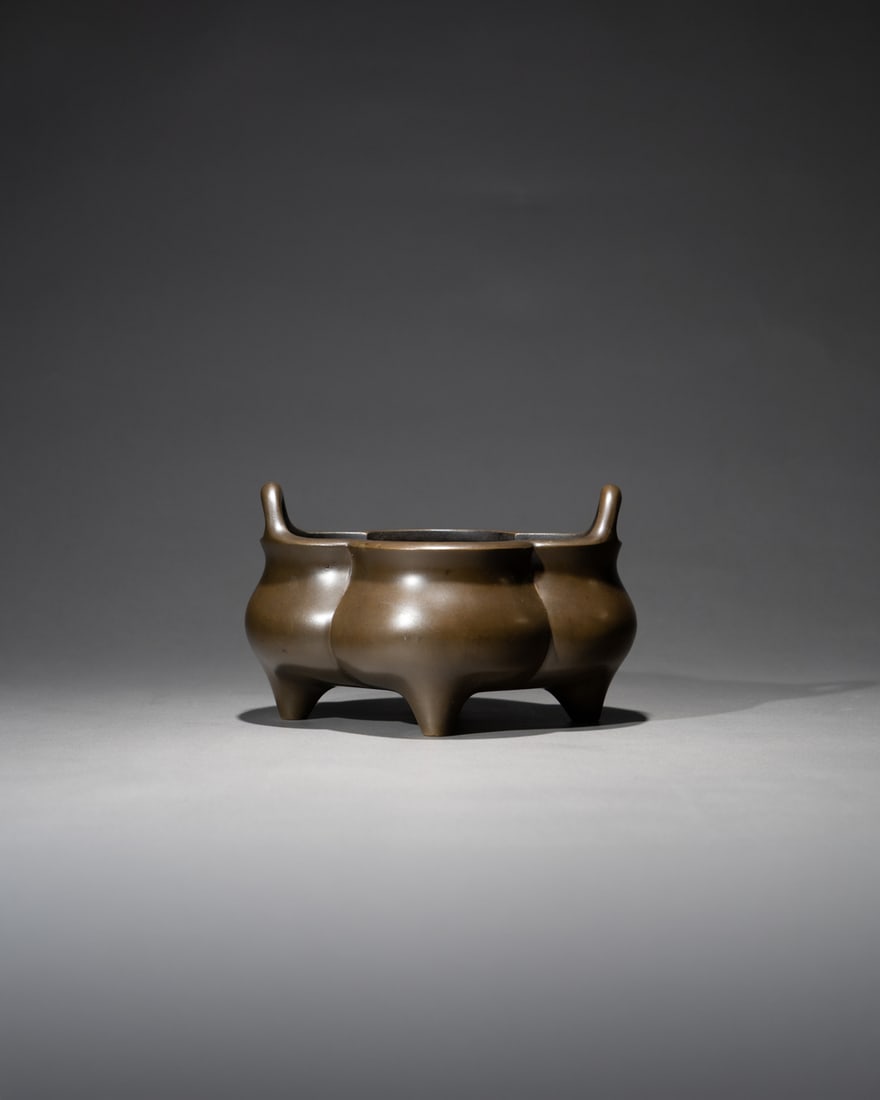 A BRONZE LOBED CENSER (1 of 4)