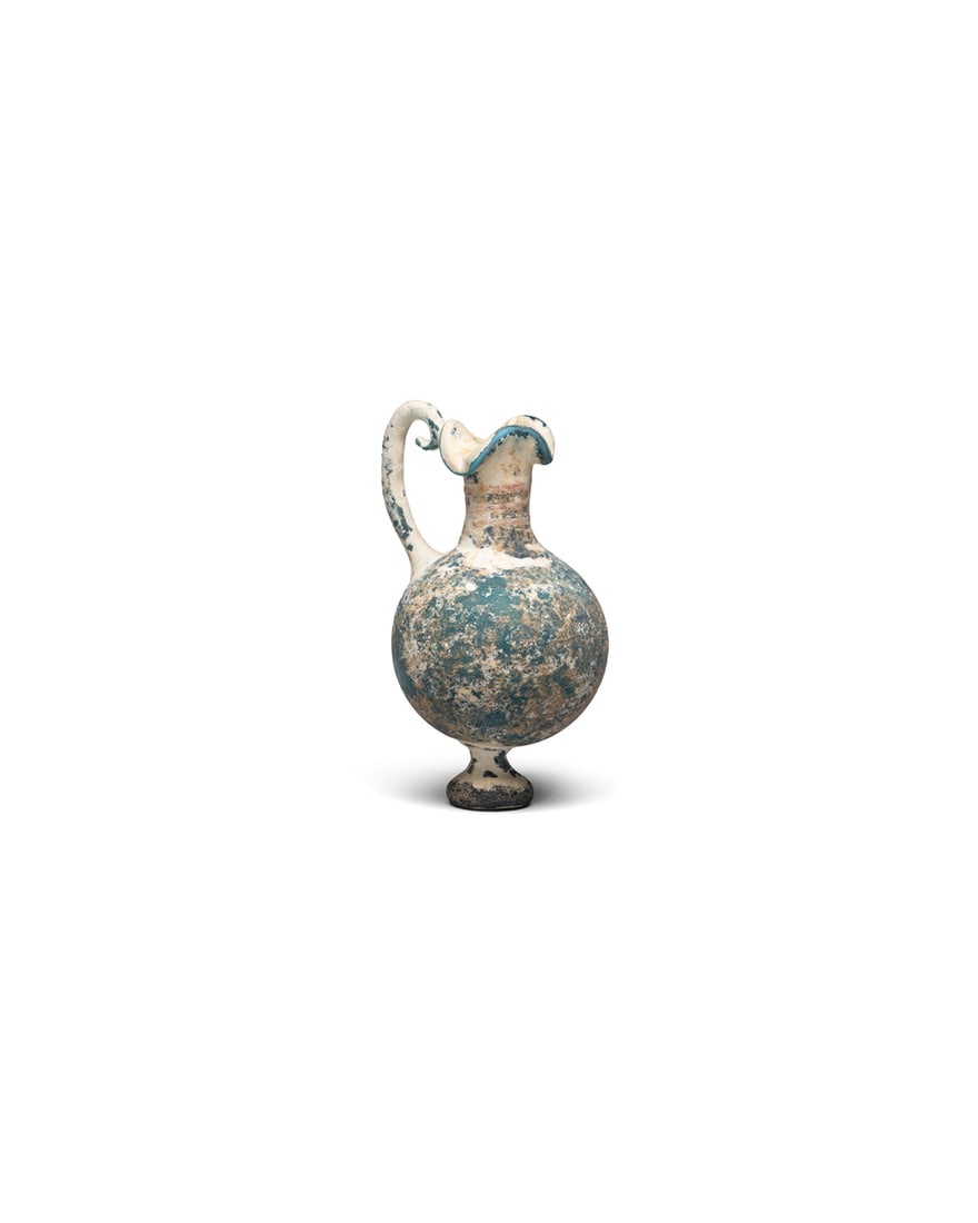 A GLASS EWER (1 of 3)