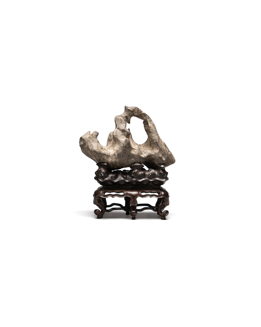 A STONE MOUNTAIN BOULDER WITH A ZITAN STAND (1 of 3)