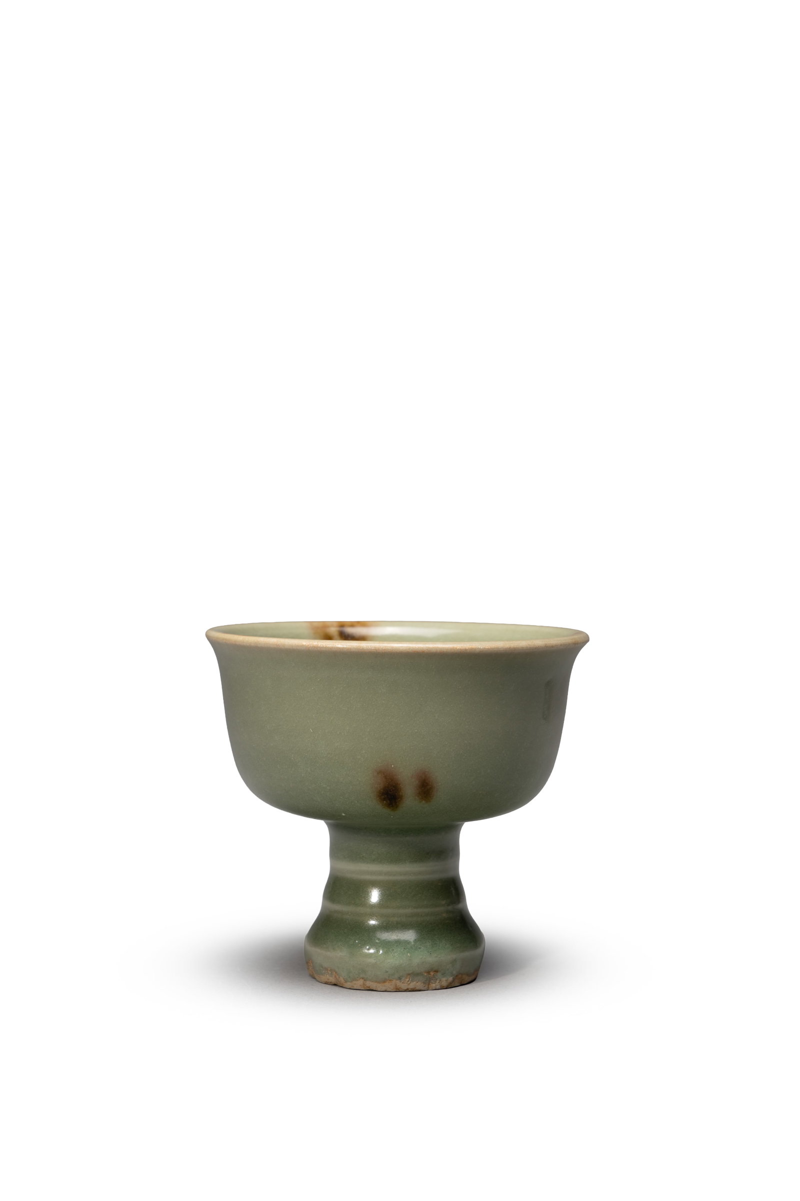 A 'LONGQUAN' CELADON-GLAZED STEM CUP (1 of 4)