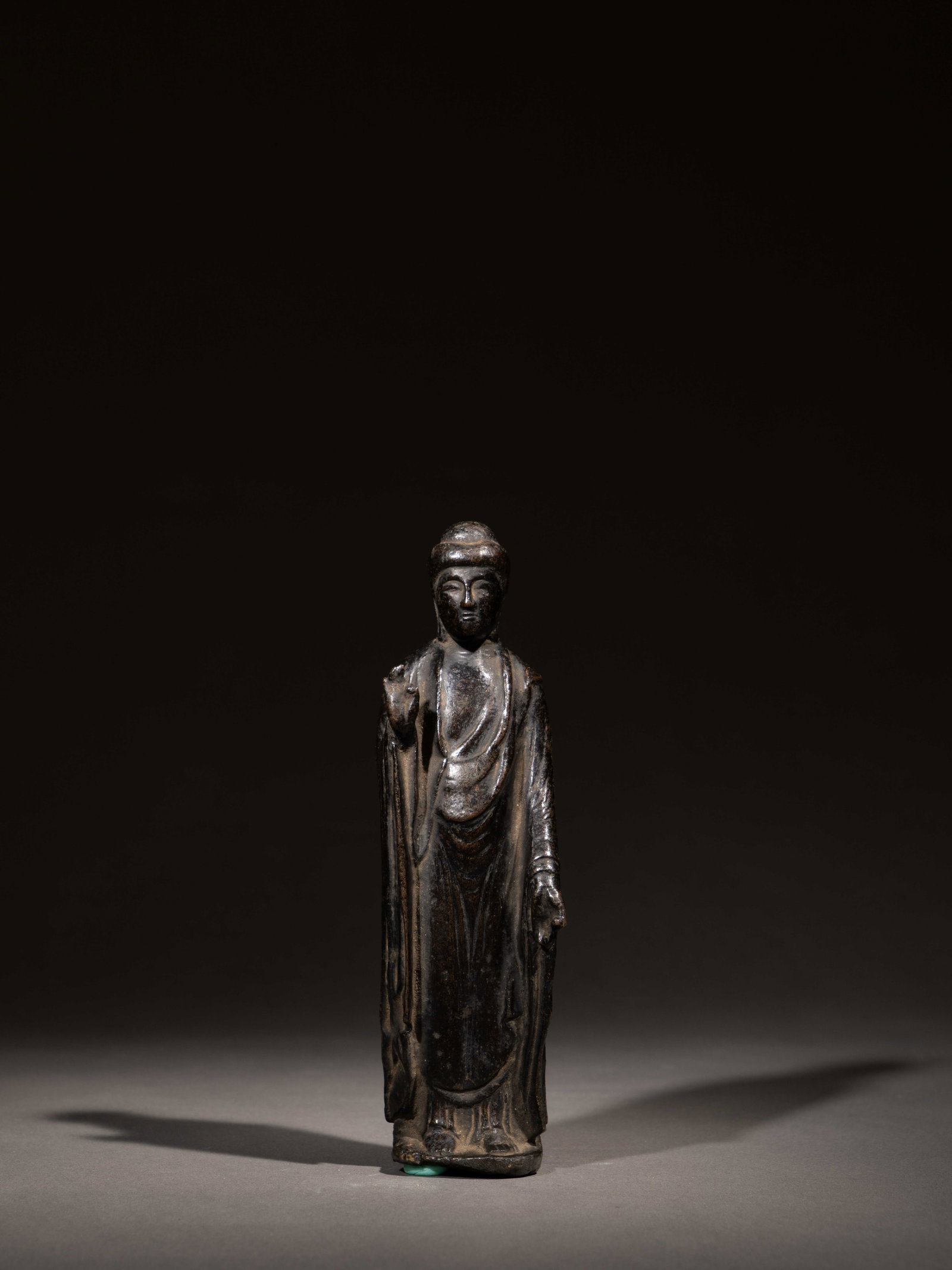 A BRONZE FIGURE OF BUDDHA (1 of 4)