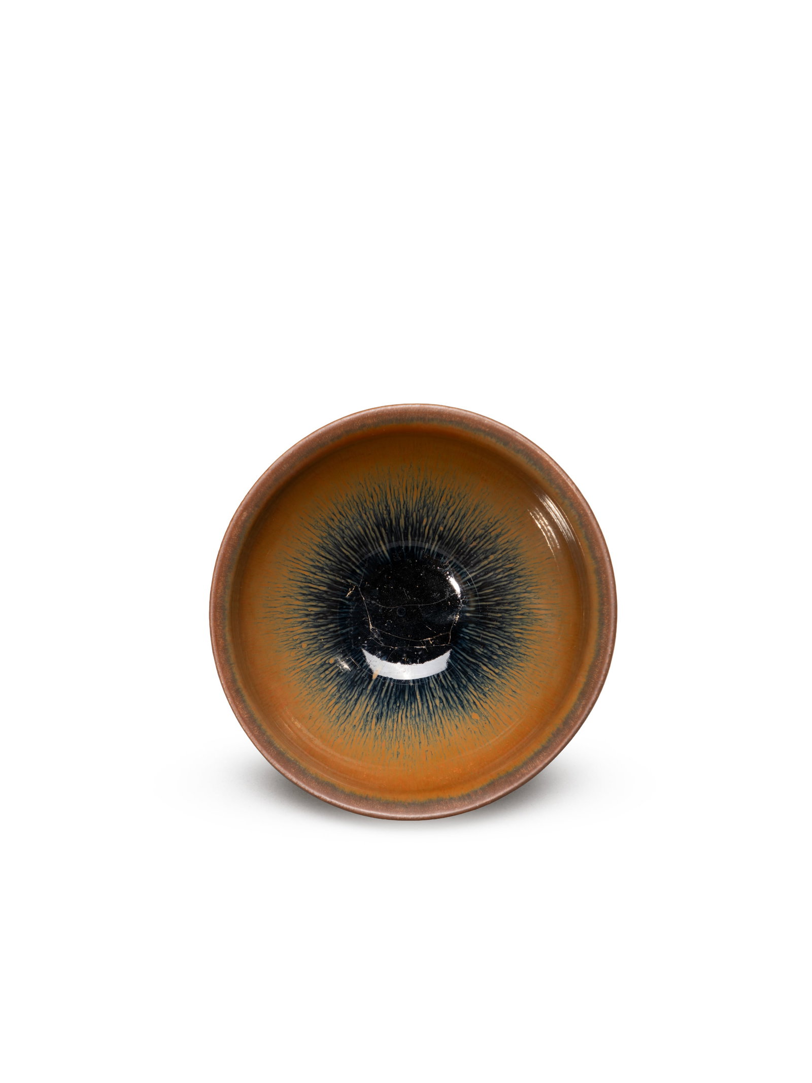 A 'JIAN' 'HARE'S FUR' BOWL: 年代(Age):SOUTHERN SONG(1127-1279 A.D.) 。尺寸(Size):12 cm Diameter, 7 cm Height。