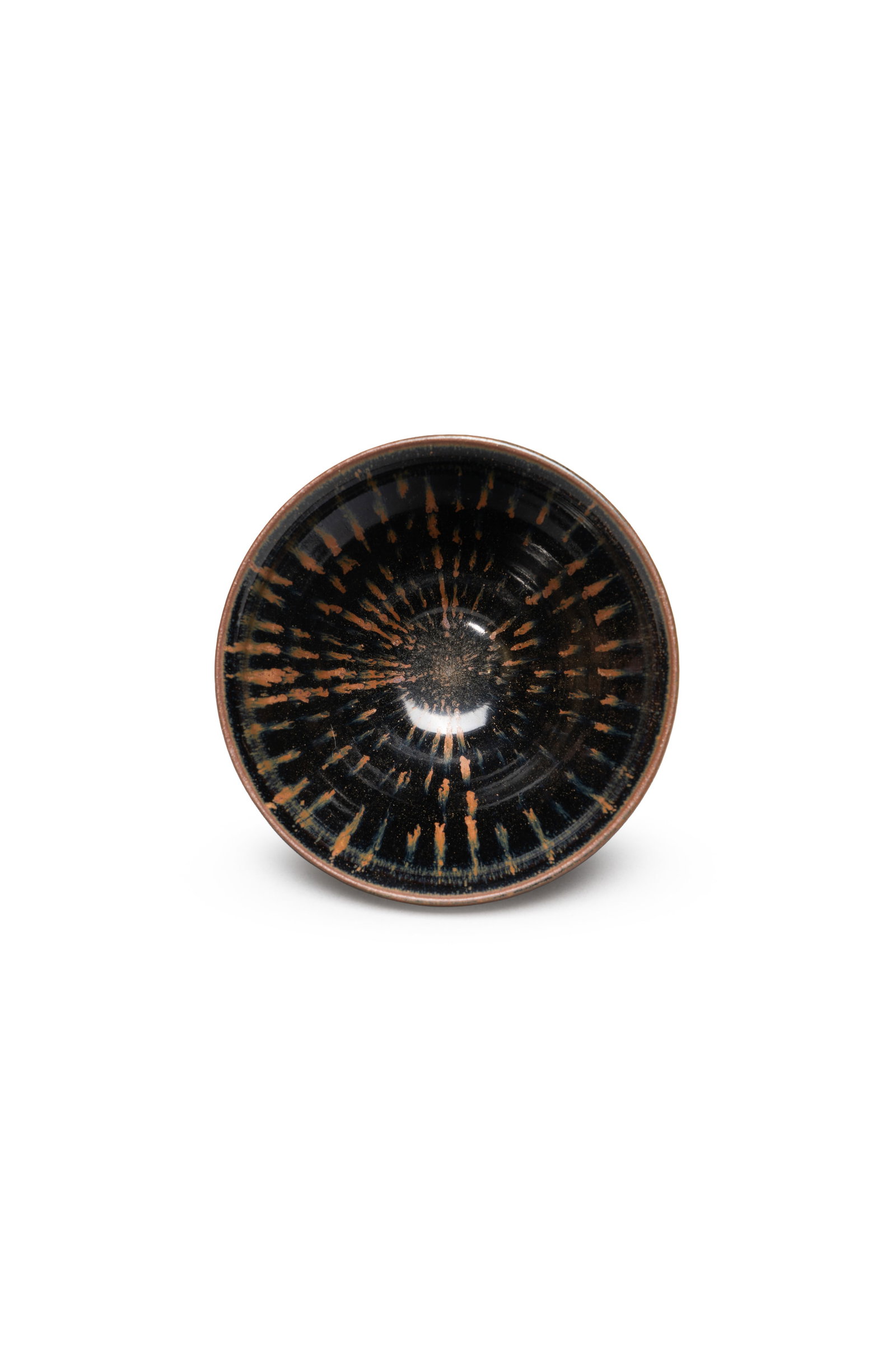 A 'JIAN' BLACK-GLAZE SPLASHED CUP (1 of 4)