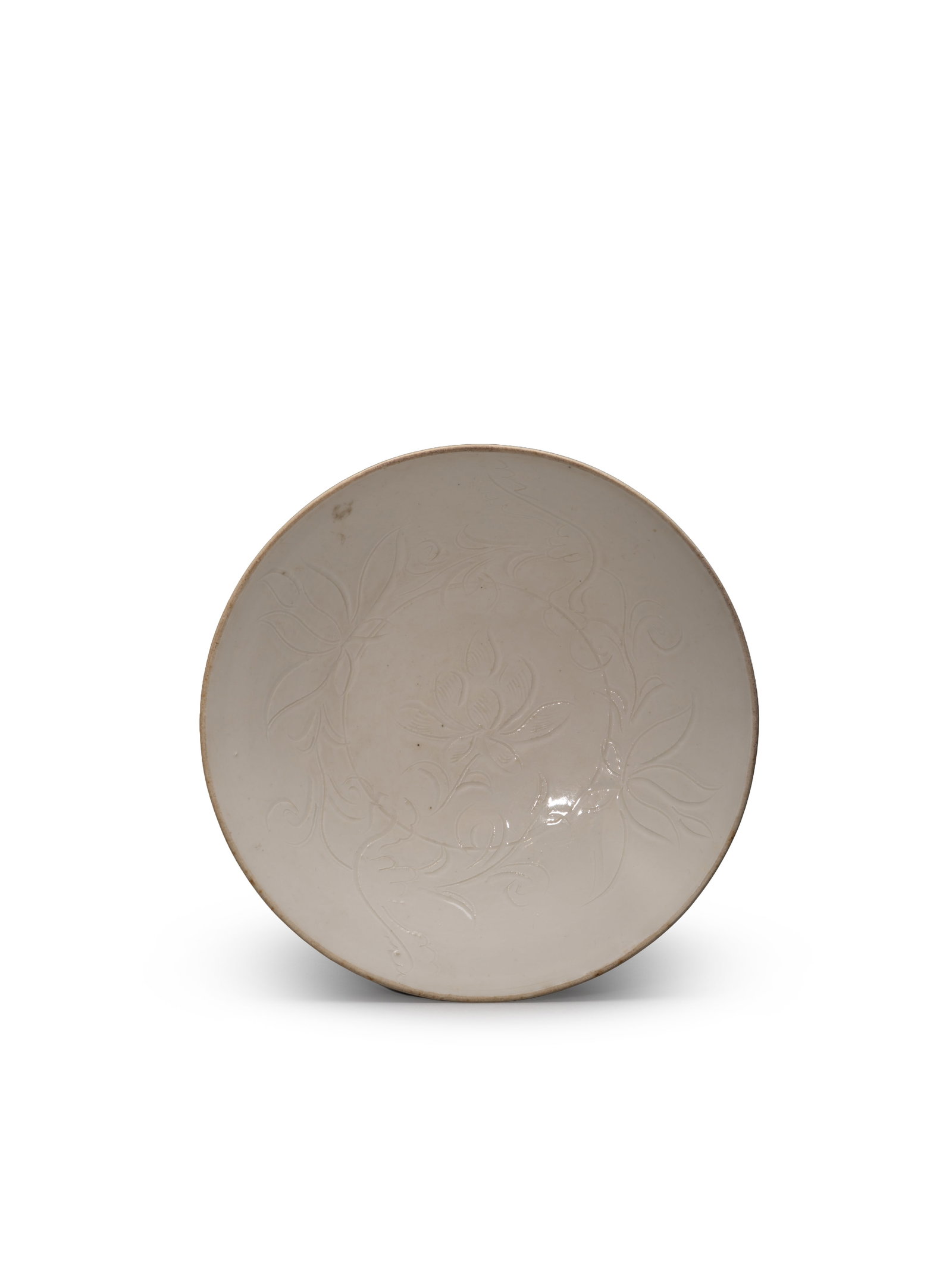 A 'DING' TEA CUP: 年代(Age):SONG(960-1279 A.D.) 。尺寸(Size):19.5 cm Diameter, 4.2 cm Height。