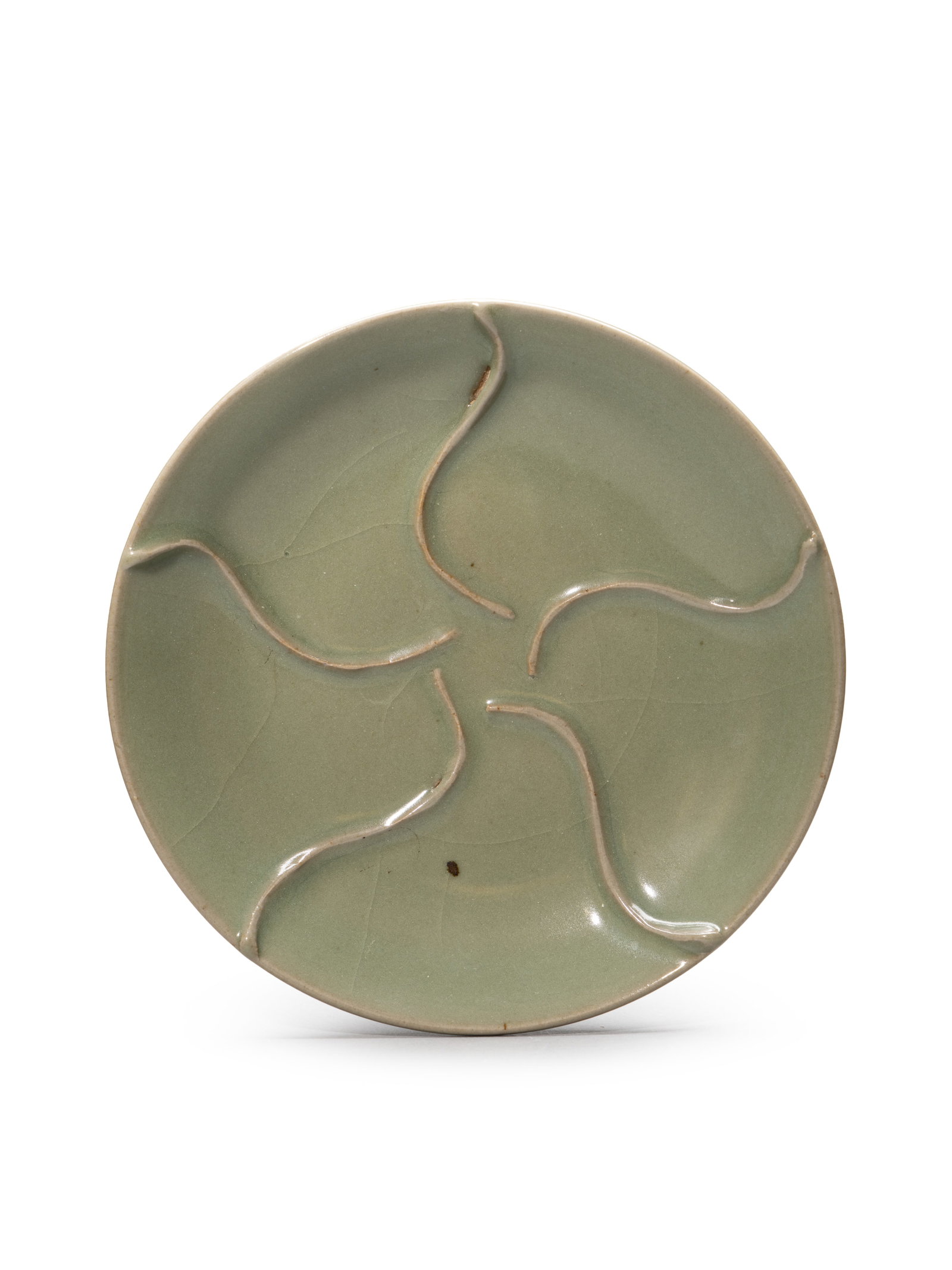A CELADON-GLAZED PLATE (1 of 4)