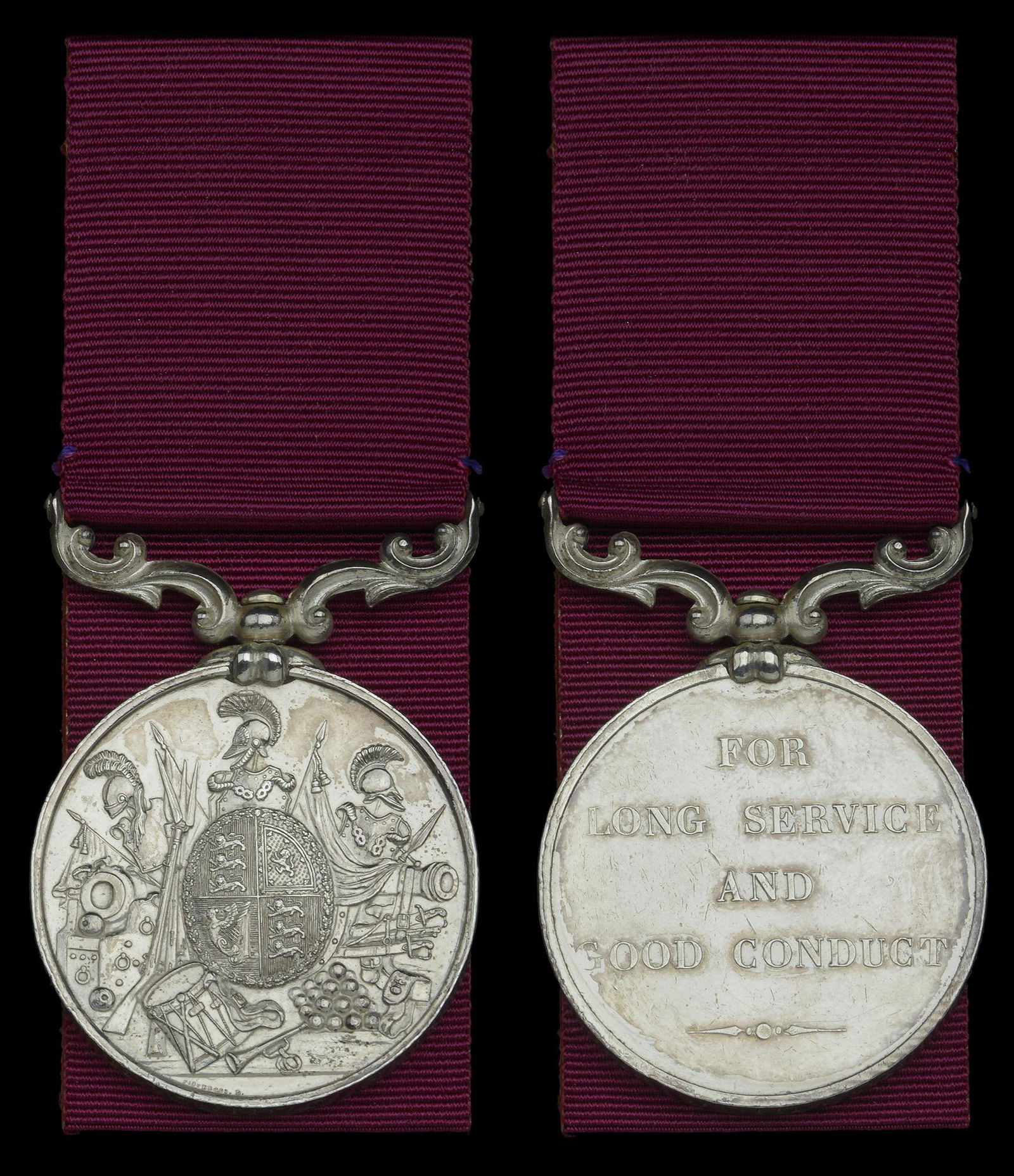 The John Nicholson Collection of Medals to Men Who: Army L.S. & G.C., V.R., 2nd issue, large letter reverse (No. 922 Thomas Johnson Private 45 Regt.) engraved naming, light contact marks, otherwise very fine £120-£140 --- Thomas Johnson was
